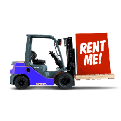 All Forklifts.com Logo With Forklift and Box