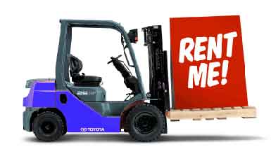 Toyota Forklift Rental Red Box