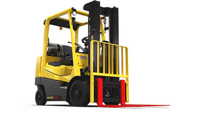 All Forklifts.com Logo with Forklift and Box Orange Used Forklifts for Sale