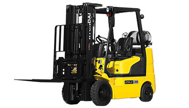 All Forklifts.com Logo with Forklift and Box Orange Used Forklifts for Sale